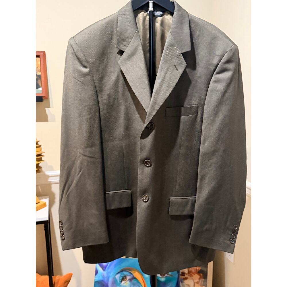 Evan Picone Mens Blazer NWT wool blend green 42x34